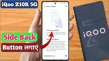 iqoo z10r 5g side back button settings, iqoo z10r 5g gesture navigation setting, iqoo z10r 5g