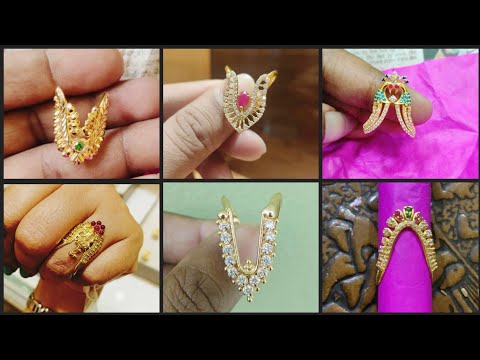 Latest and unique gold kalyanam ring designs collection|gold vanki ring  designs|smart girl mehareen - YouTube