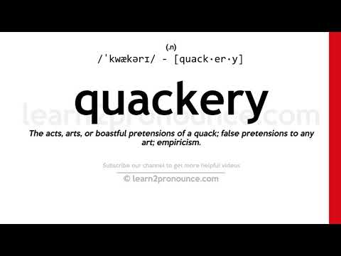 шарлатанства айтылу | Quackery анықтау