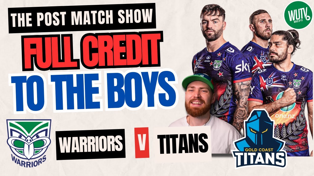 FULL CREDIT TO THE BOYSWARRIORS V TITANS POST MATCH SHOW ash_thomas