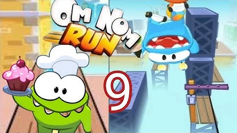 om nom run - race - part 9 - game play ( indroid iOS game) walk through