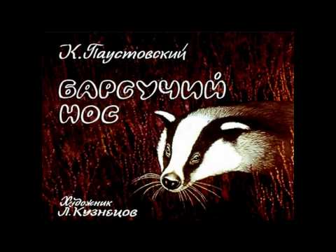 Барсучий нос К. Паустовский (диафильм озвученный) 1982 г.