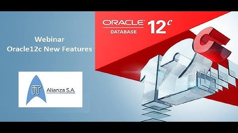 Webinar Oracle 12c