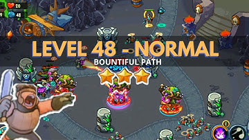 King of Defense: Level 48 NORMAL / BOUNTIFUL PATH / with basic heroes