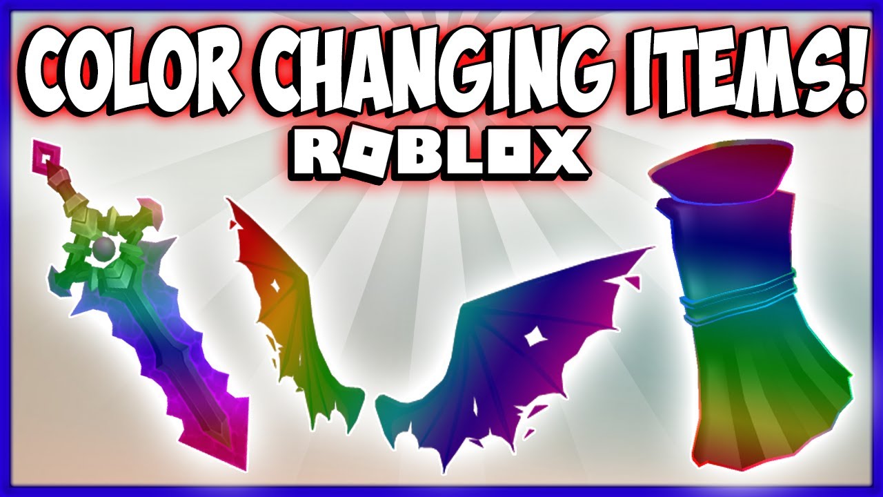 Roblox Items Now Change Color Youtube - this game changes you in roblox youtube