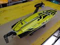 H-King Marine Aquaholic V2 Brushless RTR Deep Vee Racing Boat 730mm (Yellow/Back) Unboxing