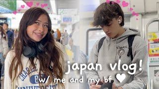 JAPAN VLOG 🍡🫧 w/ boyfriend ; exploring japan, 7-eleven food, shrines, ramen♡