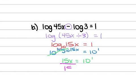 7.3 Exponential & Logarithmic Equations
