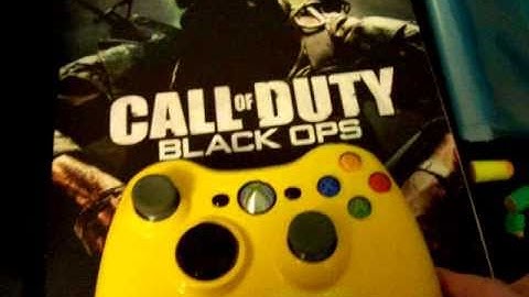 NEW Yellow & Black custom Xbox360 controller