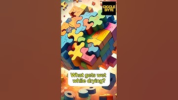 What Gets Wet While Drying?! 🤔💦 #shorts #riddles #words