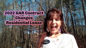 2022 GAR Contract Changes - Residential Lease