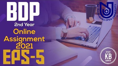 NSOU BDP 2nd Year EPS-5 Assignment 2021 || Live || NSOU EPS-5 MCQ Question/Answer