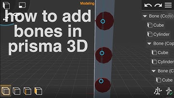 how to add bones in prisma 3D // allu as animation studio