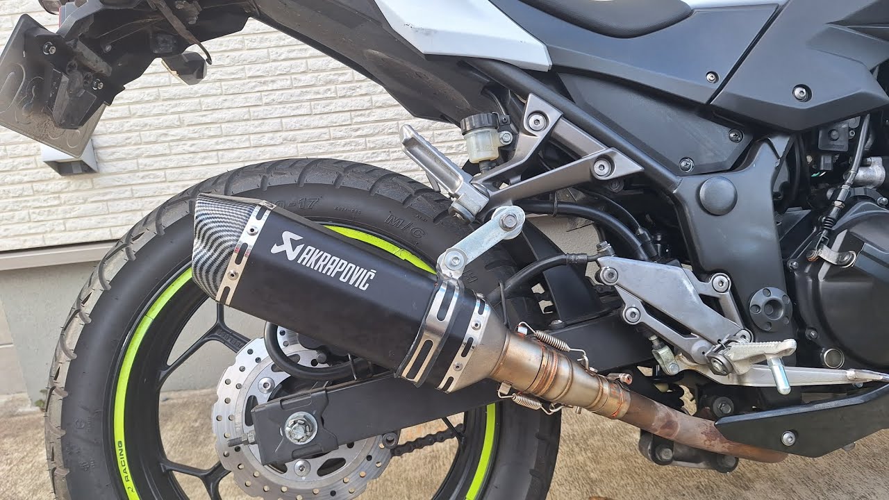 アクラポビッチ風アマゾン激安マフラー付けてみた！どうなの？ちゃんと付くの？音は？