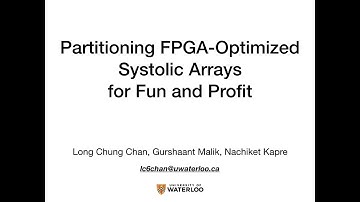 [FPT 2019] Partitioning FPGA-Optimized Systolic Arrays for Fun and Profit
