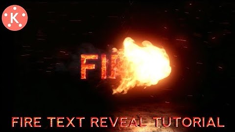 How to create Fire Text Reveal | Intro tutorial | Kinemaster | Royal tech official