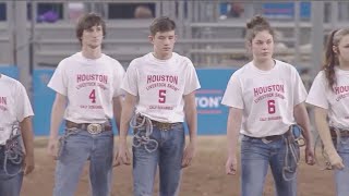 Calf scramble at RodeoHouston on March 7, 2019