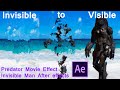 Invisible man effect predator movie invisible man effect after effects