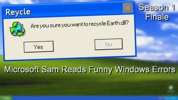 Microsoft Sam Reads Funny Windows Errors Season 1 Finale | Vsauce Winner