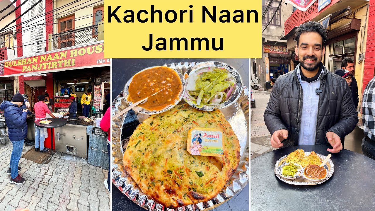 Famous Breakfast Place Gulshan Naan House in Jammu | Street Food India | Shiva Soule