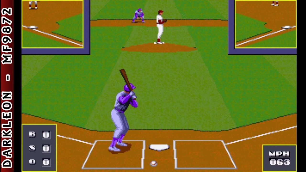 Bo Jackson Baseball © 1991 Data East PC DOS Gameplay YouTube