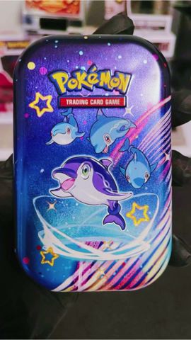 Two Booster Packs Inside Metal Tin #pokemon #shorts