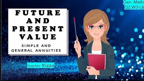 Future and Present Value of Simple and General Annuities