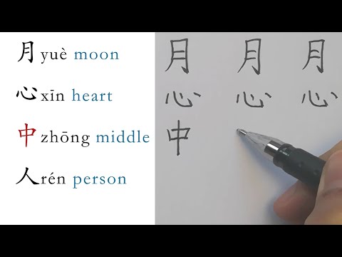 Learn Chinese Characters for Beginners/Basic Chinese Strokes & Radicals/Chinese Handwriting HSK 1