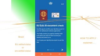 #BREXIT How to use the EU Exit ID Document Check app on android phones with NFC enabled screenshot 1