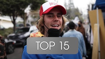Top 15 Most streamed JUSTIN BIEBER Songs (Spotify) 12. June 2021