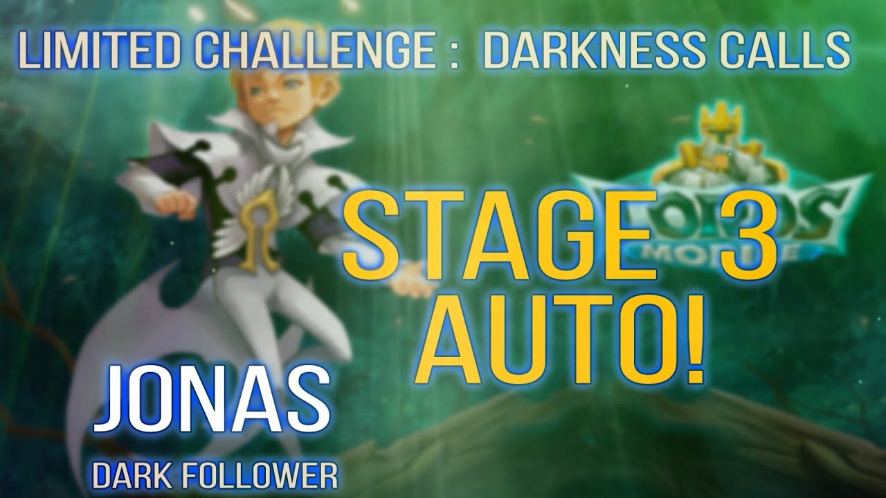 Lords Mobile - Jonas Dark Follower Limited Challenge Darkness Calls Stage 3 one full auto