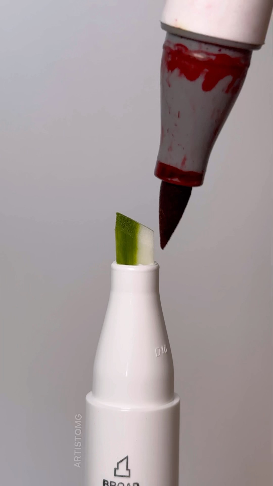Satisfying Alcohol Marker with Complementary Colors! ?✨? Looks like a 3D Effect! ? #shortsart