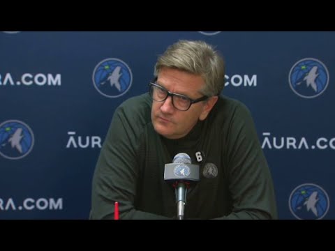 Timberwolves head coach Chris Finch after loss to Spurs