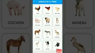 اسماء الحيوانات باللغة الفرنسية| تعليم اللغة الفرنسية بثواني @motargme123 shorts اللغة_الفرنسية