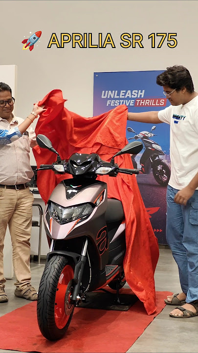 Pune's 1st Aprilia Sr 175🚀 Congratulations to Atul Darwatkar#apriliasr175 #new#trending#aprilia