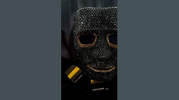 1 of 1 Sparkle Mask 👻💎 | Handmade with 2 500 Rhinestones | LEOPARD STRASS