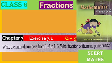Fraction | Class 6 | CBSE Math | NCERT | Chapter 7 | Exercise 7.1| Q 9 || CBSE INDIA II