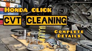 HONDA CLICK CVT CLEANING | EASY TUTORIAL | DETAILED