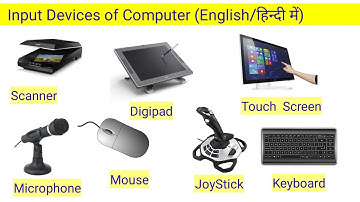 input devices of computer in hindi || 10+ input devices of computer || parts of computer in hindi