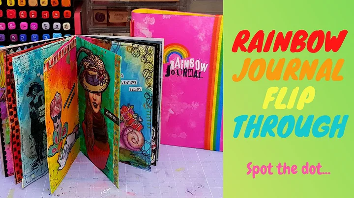 Rainbow Journal Flip through! (Spot the dot.....)