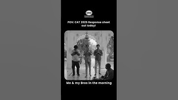 CAT 2025 Response Sheet Out today! #shorts
