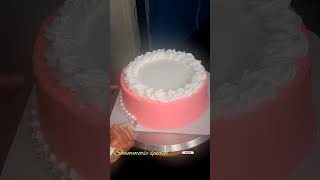 simple white forest cake decoration|cakes|cake decoration#easy cake ideas|new trick cake ideas