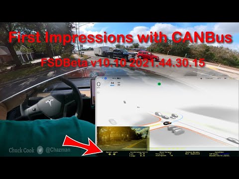 FSDBeta v10.10 - First Impressions with CANbus Data Overlay - Memorial Park Drive - Crazy Good Drive