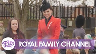 Kate 'Super Impressed' by Acrobatic Boy at Guards Visit