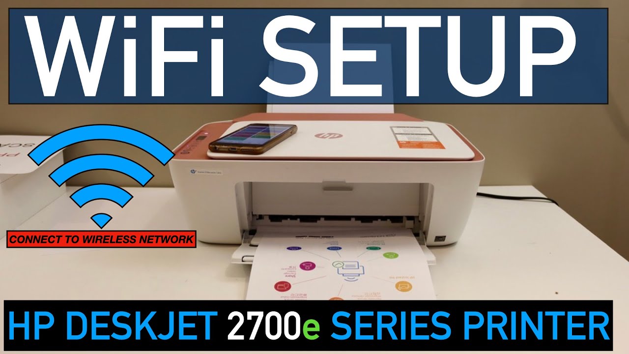 Connect iPhone to HP Deskjet 2700e 2752e 2710e Printer Over Wi-Fi FULL  SETUP 