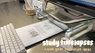 my new year resolutions + new year resolution ideas ✨ | with study timelapses
