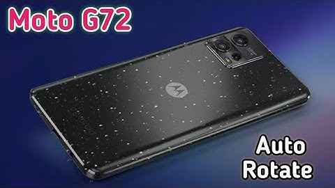 Auto Rotate Screen In Moto G72, Rotate Screen Setting In Moto G72, How To Rotate Screen