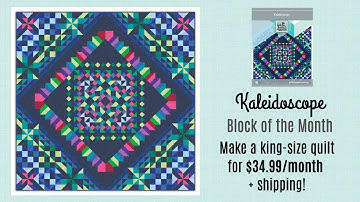 Sign ups OPEN! Kaleidoscope Block of the Month 🌈