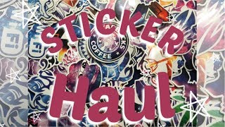 Amazon Random Assorted Galaxy Sticker Pack Haul | OVER 100 STICKERS!!! | Skateboard Decals