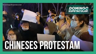 China: manifestantes saem às ruas para protestar contra a política 'covid zero'